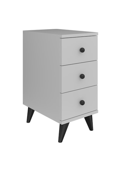 Simple Komodin 3 Çekmeceli 30x44x64 Beyaz Beyaz Simple Komodin 3 Çekmeceli 30x44x64 Beyaz Beyaz