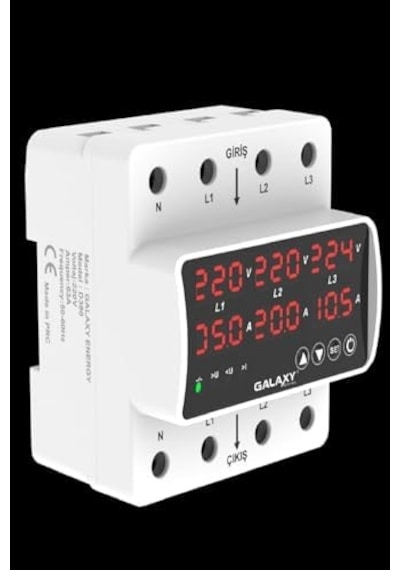 D380 Profesyonel Trifaze Kontrol Cihazı Yüksek-alçak Voltaj Akım Koruyucu Konut İşyeri Fabrikalar