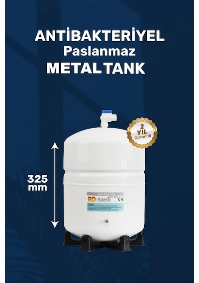 Su Arıtma Metal Su Tankı - 10 Lt