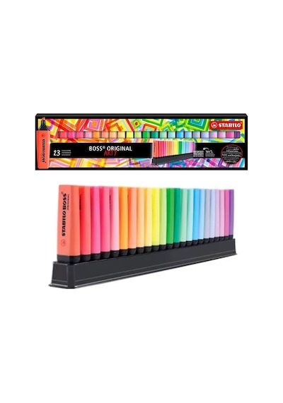 Stabilo Fosforlu Kalem Boss Arty 23 Lü Genel Collection Çok Renkli
