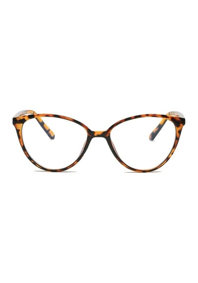 Cat Eye Optik Çerçeve Uyumlu Blue Block Narina Gözlük Leopar Çerçeve Şeffaf