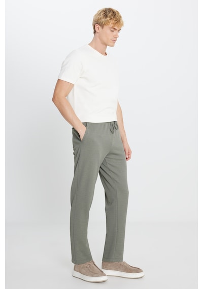 AC&Co / Altınyıldız Classics Erkek Hakı Pamuklu Standart Fit Normal Kesim Beli Lastikli Diagonal Desenli Örme Pantolon Haki AC&Co / Altınyıldız Classics Erkek Hakı Pamuklu Standart Fit Normal Kesim Beli Lastikli Diagonal Desenli Örme Pantolon Haki