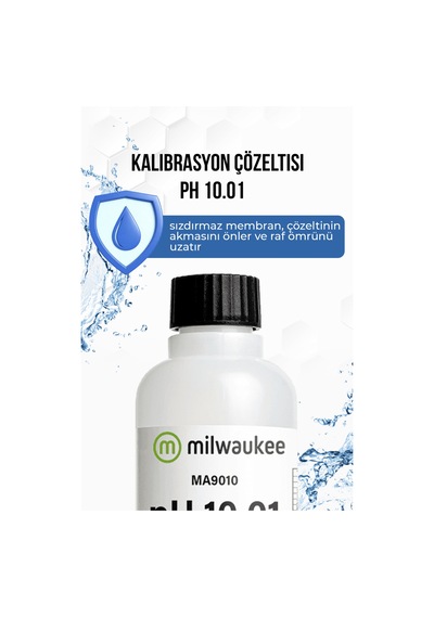 Milwaukee Ma9010 Ph 10.01 Kalibrasyon Solüsyonu 230 Ml