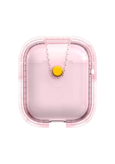 Apple Uyumlu  AirPods Zore Airbag 33 Darbelere Karşı Dayanıklı Magnetik Kılıf-pembe Pembe