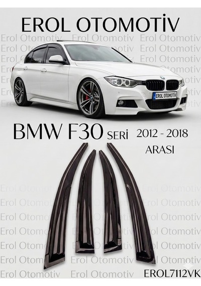 Bmw 3 Serisi F30 2012-2018 4'lü Sedan Cam Rüzgarlığı Siyah