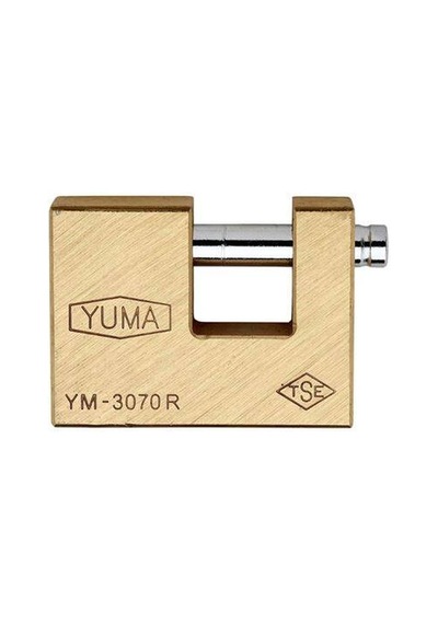 Yuma Ym3070 Pirinç Gövde Kayar Milli Asma Kilit 70 Mm