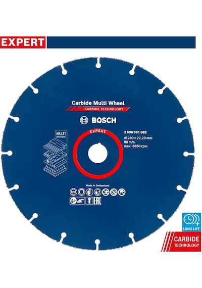 Bosch Expert 230 Mm Cmw Taşlama Makinesi Ahşap Kesme Diski 2608901682