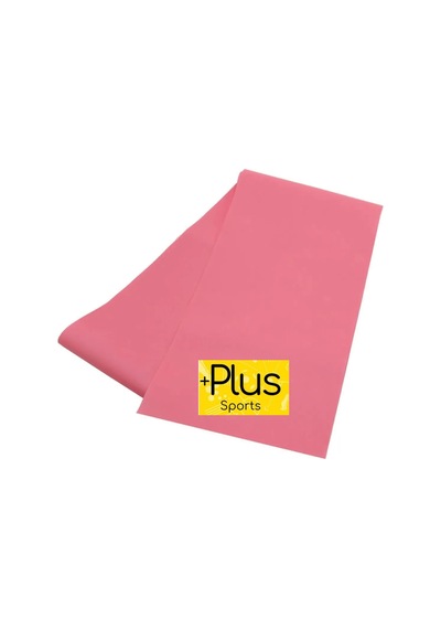 Pilates Bandı Pembe Orta Sert 120 X 15 Cm Egzersiz Direnç Lastiği Uç Kısmı Açık Pembe Pembe