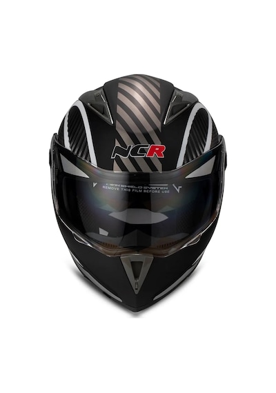 Ncr Çene Açılır Monster Motosiklet Kaskı Vizörlü Ece Belgeli Siyah - Beyaz