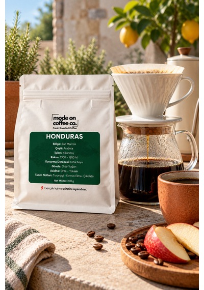 Honduras San Marcos Filtre Ve Espresso Kahve 200 Gr %100 Arabica Yıkanmış - Espresso Makinesi İçin Öğütülmüş