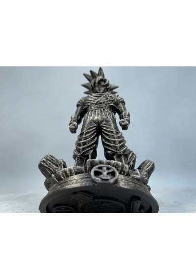 Dragon Ball Z Goku Gümüş Kaplama 10 Cm Anime Koleksiyon Figürü