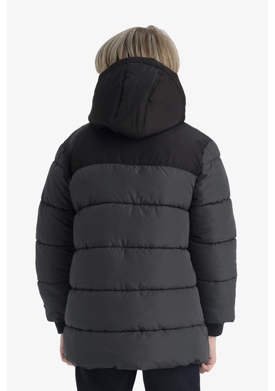 Defacto Erkek Çocuk Su Geçirmez Kapüşonlu Polar Astarlı Parka E9373a825wnar15 Antrasit