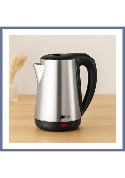Bezos Çelik Kablosuz Su Isıtıcı Kettle 1.8l 360 Döner, Otomatik Kapanma Dlra
