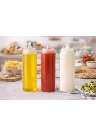Sos Şişesi, Şeffaf, Ketçap Mayonez Hardal, 700 Ml, 1 Adet 0