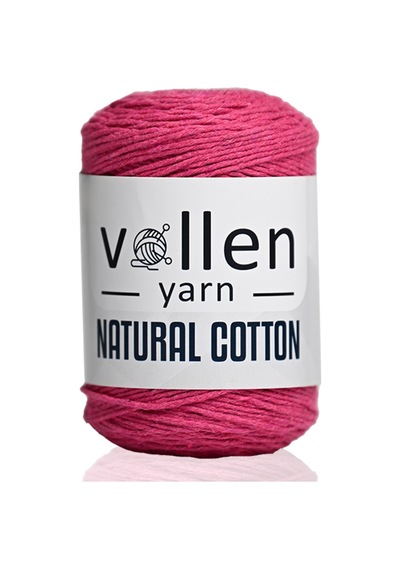 100gr/200mt Premıum Doğal Koton Amıgurumi Ve Punch Ipi,tığ Işi El Örgü Ipi,fuşya