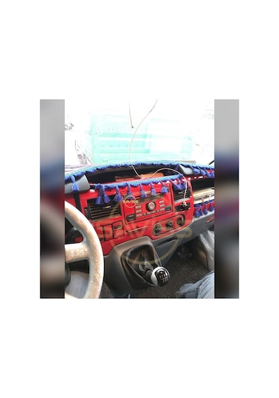 Ford Transit Jumbo 2006/2013 Full Set, Kırmızı Torpido Konsol Maun Kaplama Kırmızı