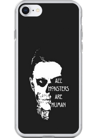 Apple Uyumlu iPhone 7 Şeffaf Kılıf American Horror Story Tasarımlı
