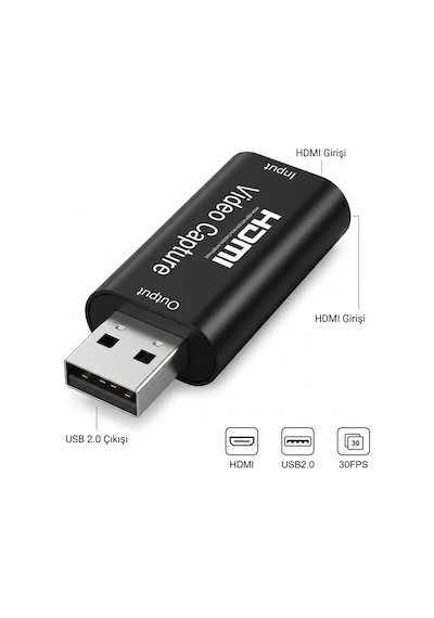 Hdmı Video Capture Kartı Usb 2.0 1080p Görüntü Yakalama