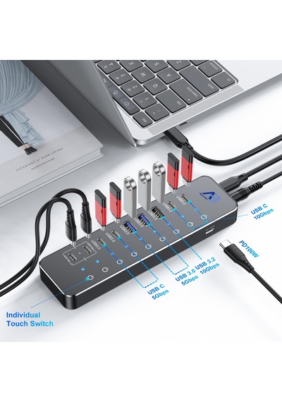 Uhh03-017 Apollobell 10 Port Usb 3.0 Hub