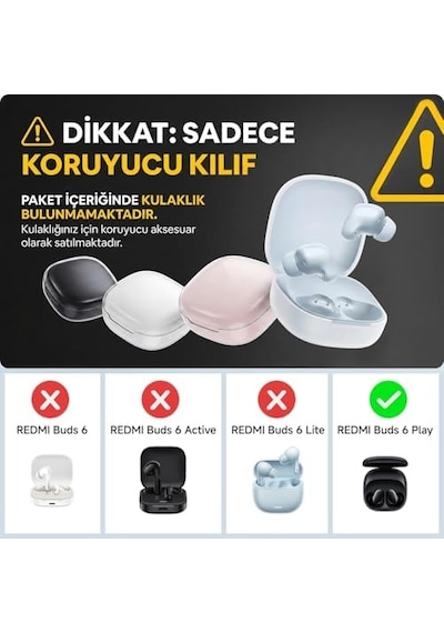 Xiaomi Redmi Buds 6 Play Kılıf Figürlü Zarif Fiyonk