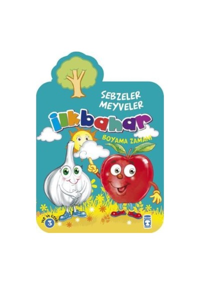 Ilkbahar Boyama Zamanı - Sebzeler Meyveler