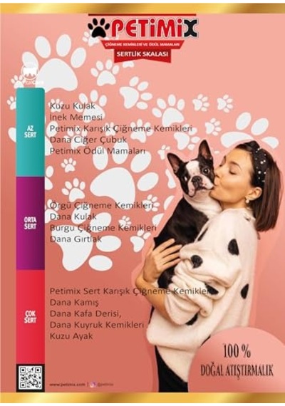 Dana Gırtlak Çiğneme Kemikleri 100g Köpek Ödülü
