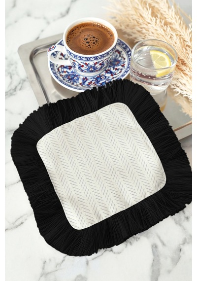 İnci Şerit Chevron Saçaklı Sunum Peçetesi-minimalist Modern Siyah Krem Bardak Altlığı Servis Mendili Gece Bebek Mavisi İnci Şerit Chevron Saçaklı Sunum Peçetesi-minimalist Modern Siyah Krem Bardak Altlığı Servis Mendili Gece Bebek Mavisi