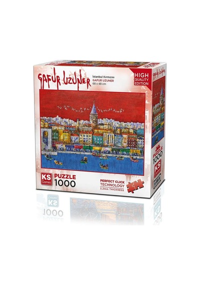 Ks Games Puzzle Istanbul Kırmızısı 1000 Parça