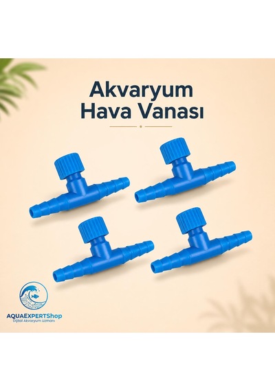 Akvaryum Hava Vanası - İnce Ayarlı Vana - 4 Adet