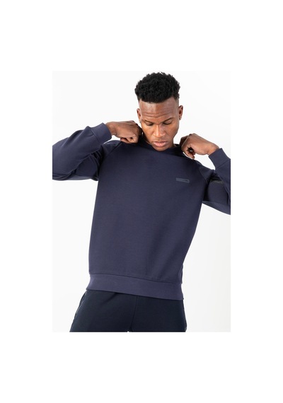 Maraton Sportswear Comfort Erkek Bisiklet Yaka Reglan Kol Basic Açık Lacivert Sweatshirt 22435-açık Lacivert