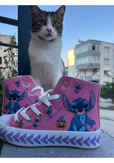 Scarpe Magiche Stich Pembe Ayakkabı 31-35 Numara Arası Işıksızdır Pembe