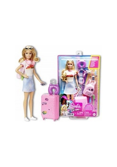 Barbie Seyahat Bebeği Seti Orijinal Barbie, Açılan Valiz Ve Yolculuk Aksesuarlı