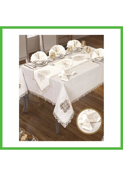 Vaveni Lisa Linen Krem 26 Parça 12 Kişilik 160 260 Cm Çeyizlik Premium Yemek Masa Takımı Arz Vaveni Lisa Linen Krem 26 Parça 12 Kişilik 160 260 Cm Çeyizlik Premium Yemek Masa Takımı Arz