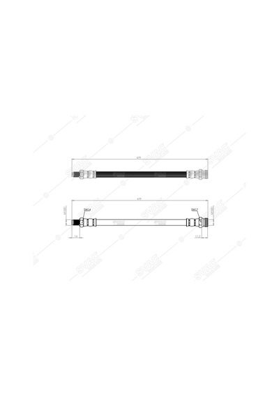 SVAC 73-113 Fren Hortumu Arka Nissan Pickup D22 02-05