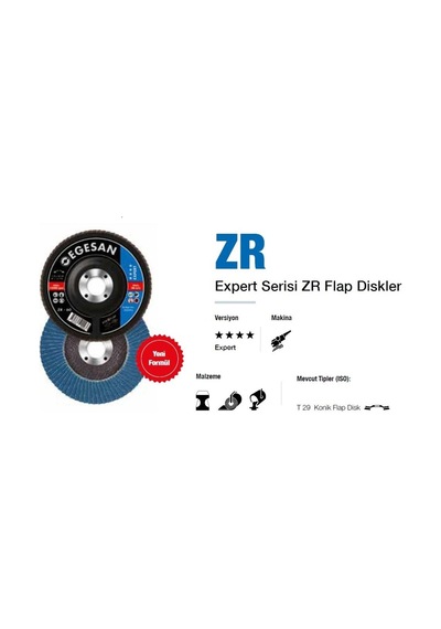 Egesan Paslanmaz Flap Disk Expert 115Mm Zr 40 Kum
