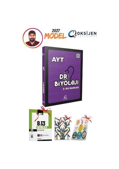 2027 Model Dr Biyoloji Ayt Soru Bankası Video Çözümlü 3 Hediyeli Set