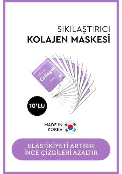 On Collagen Mask Kolajen Özlü Yüz Maskesi 10'lu