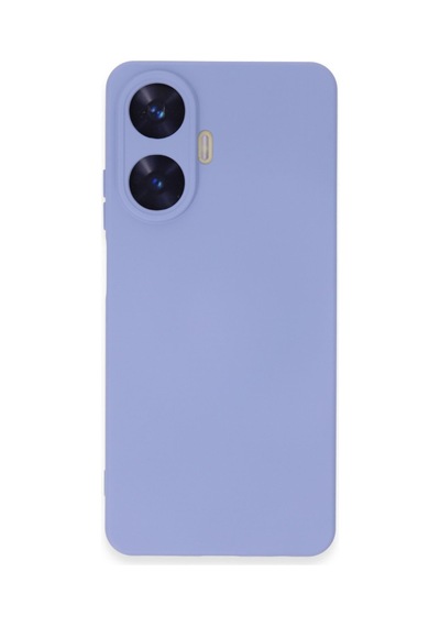 Realme C55 Uyumlu Kılıf Nano İçi Kadife Silikon - Lila