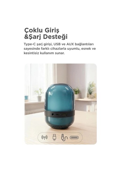 Premium Torima Bluetooth Hoparlör Gts-2149 Siyah Işıklı Model Eğlence Aleti Renkli Lamba