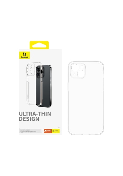 Baseus Apple Uyumlu iPhone  15 Lucent Serisi Ultra İnce Transparan Kılıf