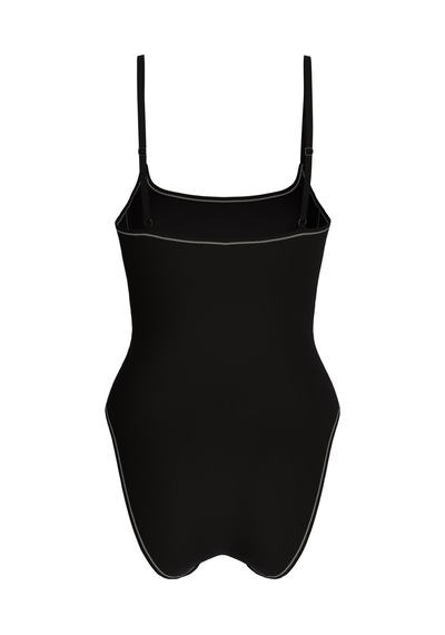 Calvin Klein Kadın Siyah Tek Parça Askılı Mayo-13552 Siyah