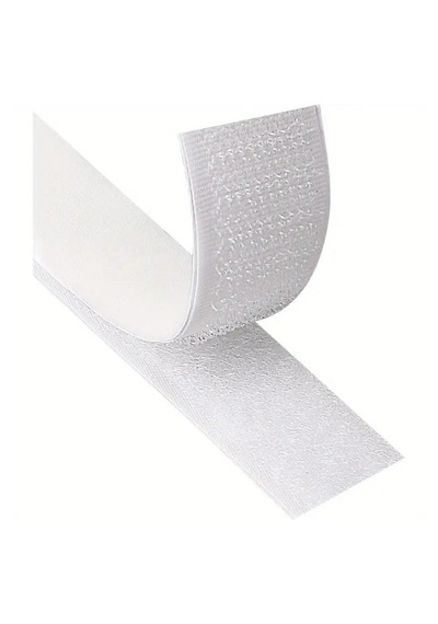 Çift Taraflı Cırt Cırtlı Bant En: 2 Cm X Uz: 1 Metre Güçlü Ve Dayanıklı Amerikan Fermuarı Beyaz