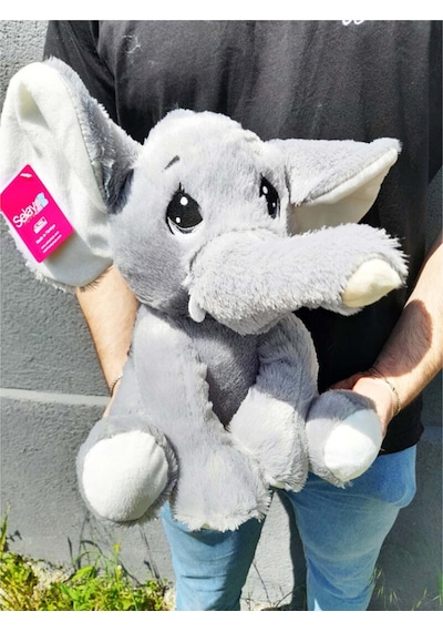 Sevimli Cute Fil Peluş Oyuncak 30cm Gri