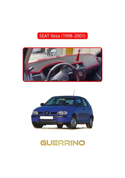 Seat Ibiza 1998-2001 Torpido Koruma Halısı Kırmızı Kenar