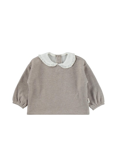 Civil Baby Bebe Yakalı 6-18 Ay Takım - Bej Vizon