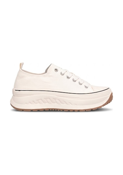 Lufian 121230092 Shay Kadın Hakiki Deri Klasik Sneaker Beyaz Beyaz
