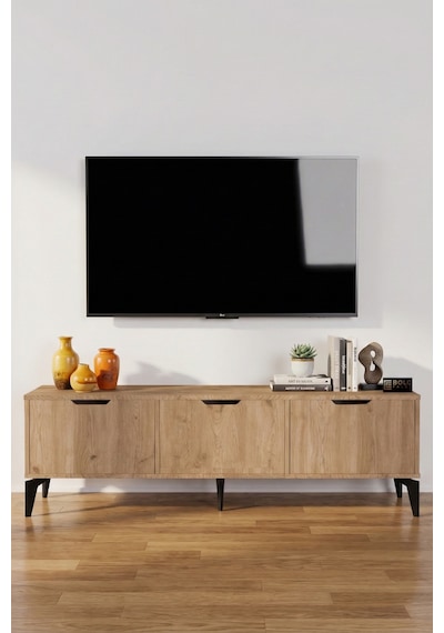 Bej Sepet Desenli Suntalam Tv Sehpası 160x35 Cm