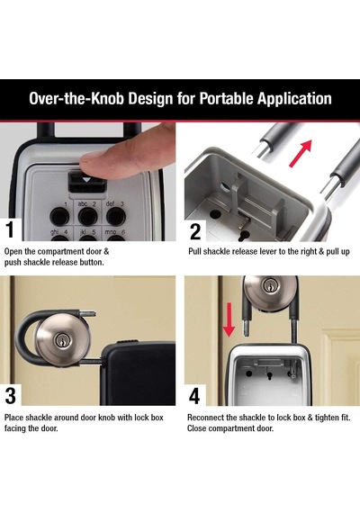 Master Lock 5422d Push Button Taşınabilir Key Safe By Master Lock