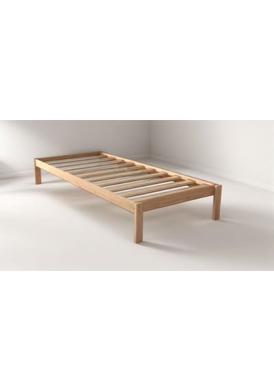 Doğal Masif Ahşap Butik Karyola Naturel Başlıksız 120x200