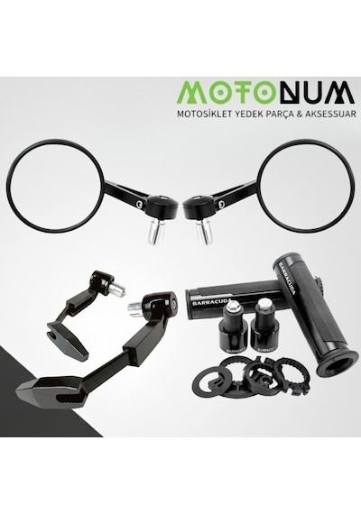 Tvs Jüpiter 125 Modifiye Seti-siyah-yuvarlak Gidon Ayna-md08775
